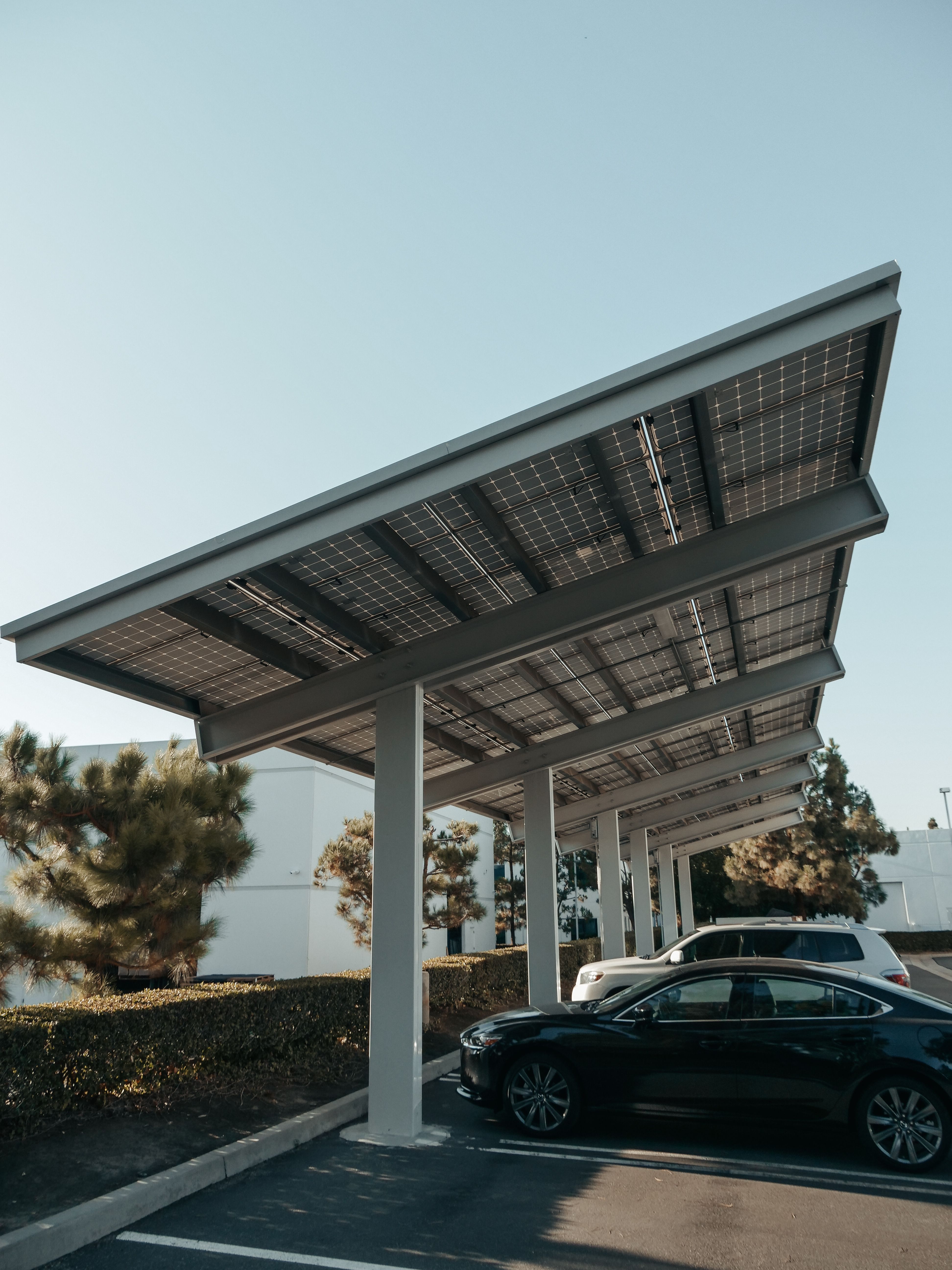Ombrière solaire sur parking